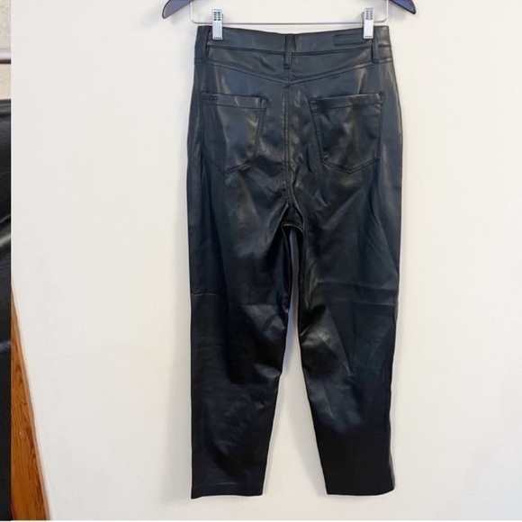 BLANKNYC Black Faux Leather Straight Leg Pants in Need You Tonight Size 27 - Picture 5 of 9